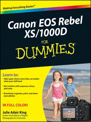 cover image of Canon EOS Rebel XS/1000D For Dummies